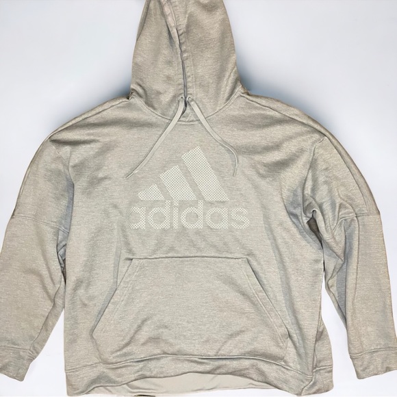 adidas Other - ADIDAS S gray hooded sweatshirt with pocket